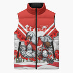 Personalised Sydney Swans ANZAC Sleeveless Puffer Jacket Military Remembrance Australian Football Mascot Camouflage