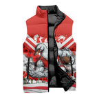 Personalised Sydney Swans ANZAC Sleeveless Puffer Jacket Military Remembrance Australian Football Mascot Camouflage