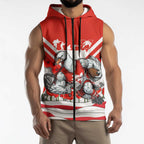 Personalised Sydney Swans ANZAC Sleeveless Zip Hoodie Military Remembrance Australian Football Mascot Camouflage