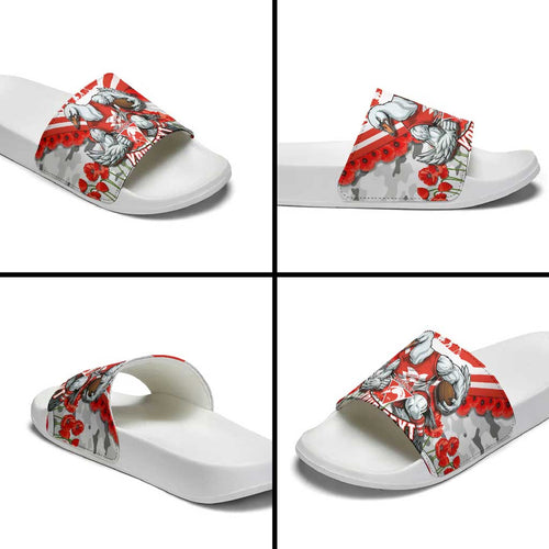 Personalised Sydney Swans ANZAC Slide Sandals Military Remembrance Australian Football Mascot Camouflage