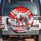 Personalised Sydney Swans ANZAC Spare Tire Cover Military Remembrance Australian Football Mascot Camouflage