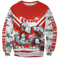 Personalised Sydney Swans ANZAC Sweatshirt Military Remembrance Australian Football Mascot Camouflage