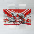 Personalised Sydney Swans ANZAC Tablecloth Military Remembrance Australian Football Mascot Camouflage