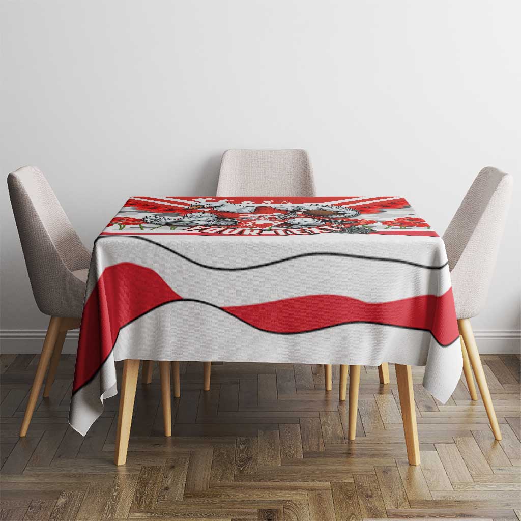 Personalised Sydney Swans ANZAC Tablecloth Military Remembrance Australian Football Mascot Camouflage