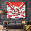 Personalised Sydney Swans ANZAC Tapestry Military Remembrance Australian Football Mascot Camouflage