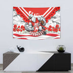 Personalised Sydney Swans ANZAC Tapestry Military Remembrance Australian Football Mascot Camouflage