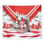 Personalised Sydney Swans ANZAC Tapestry Military Remembrance Australian Football Mascot Camouflage