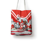 Personalised Sydney Swans ANZAC Tote Bag Military Remembrance Australian Football Mascot Camouflage