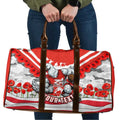 Personalised Sydney Swans ANZAC Travel Bag Military Remembrance Australian Football Mascot Camouflage