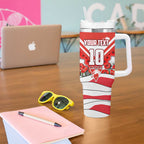 Personalised Sydney Swans ANZAC Tumbler With Handle Military Remembrance Australian Football Mascot Camouflage