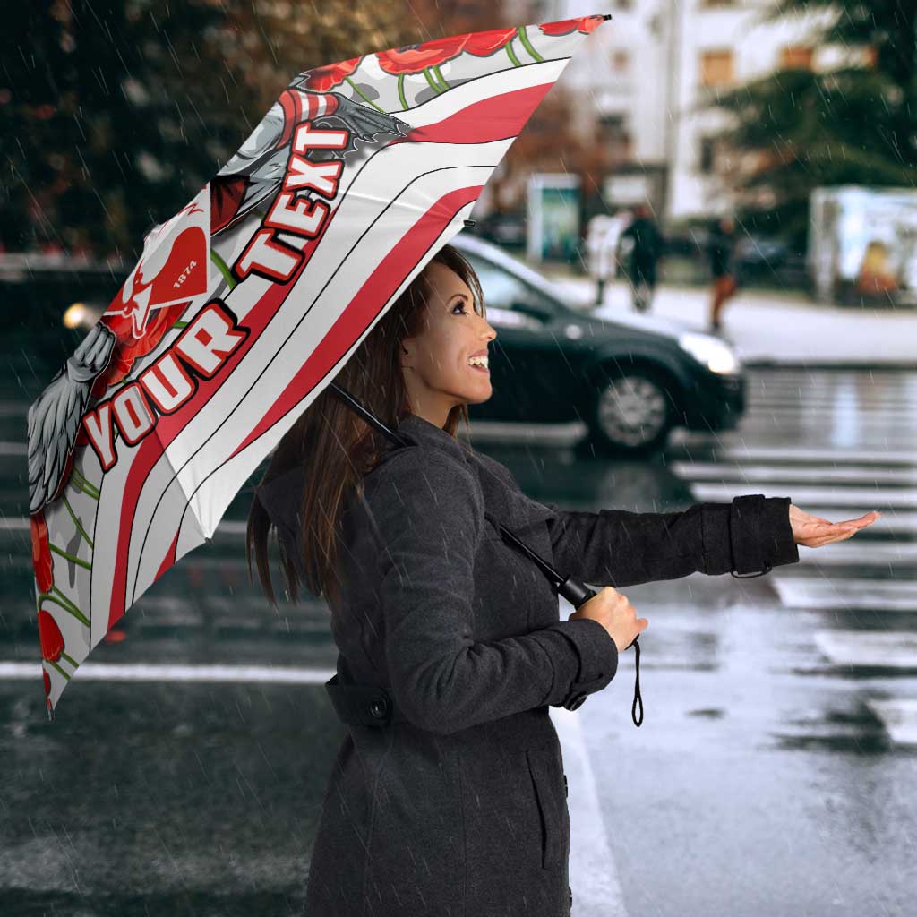 Personalised Sydney Swans ANZAC Umbrella Military Remembrance Australian Football Mascot Camouflage
