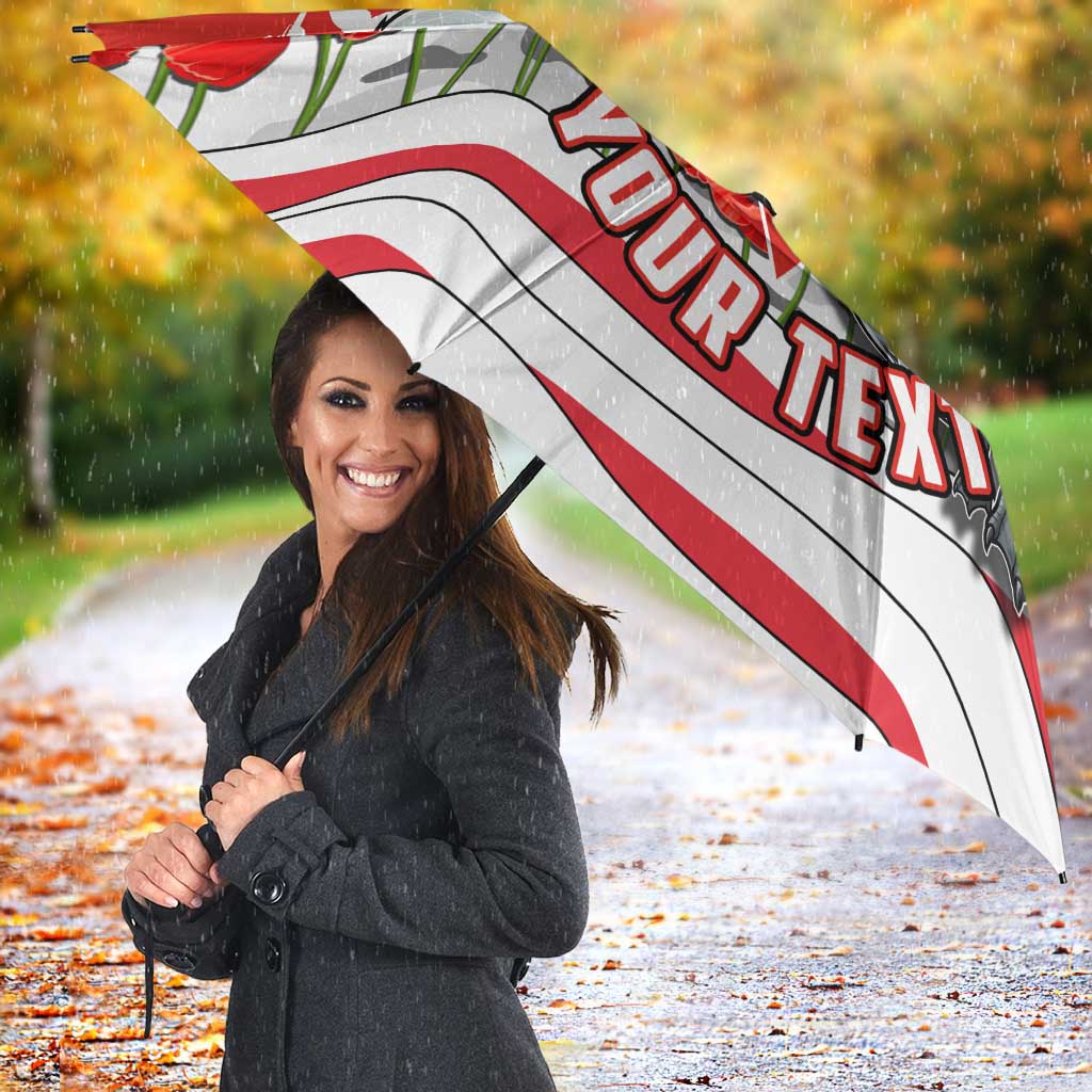 Personalised Sydney Swans ANZAC Umbrella Military Remembrance Australian Football Mascot Camouflage