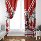 Personalised Sydney Swans ANZAC Window Curtain Military Remembrance Australian Football Mascot Camouflage