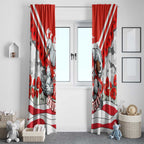 Personalised Sydney Swans ANZAC Window Curtain Military Remembrance Australian Football Mascot Camouflage