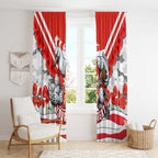 Personalised Sydney Swans ANZAC Window Curtain Military Remembrance Australian Football Mascot Camouflage
