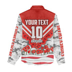 Personalised Sydney Swans ANZAC Women Casual Shirt Military Remembrance Australian Football Mascot Camouflage