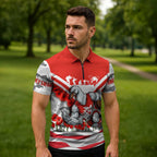 Personalised Sydney Swans ANZAC Zipper Polo Shirt Military Remembrance Australian Football Mascot Camouflage