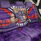 Personalised Fremantle Dockers ANZAC Back Car Seat Cover Military Remembrance Australian Football Mascot Camouflage