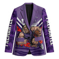 Personalised Fremantle Dockers ANZAC Blazer Military Remembrance Australian Football Mascot Camouflage