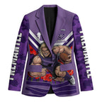 Personalised Fremantle Dockers ANZAC Blazer Military Remembrance Australian Football Mascot Camouflage