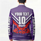 Personalised Fremantle Dockers ANZAC Blazer Military Remembrance Australian Football Mascot Camouflage