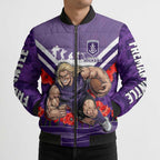Personalised Fremantle Dockers ANZAC Bomber Puffer Jacket Military Remembrance Australian Football Mascot Camouflage