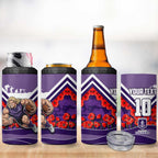Personalised Fremantle Dockers ANZAC 4 in 1 Can Cooler Tumbler Military Remembrance Australian Football Mascot Camouflage