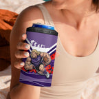 Personalised Fremantle Dockers ANZAC 4 in 1 Can Cooler Tumbler Military Remembrance Australian Football Mascot Camouflage