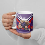 Personalised Fremantle Dockers ANZAC Ceramic Mug Military Remembrance Australian Football Mascot Camouflage