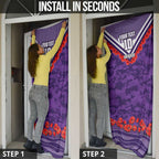 Personalised Fremantle Dockers ANZAC Door Cover Military Remembrance Australian Football Mascot Camouflage
