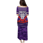 Personalised Fremantle Dockers ANZAC Family Matching Puletasi and Hawaiian Shirt Military Remembrance Australian Football Mascot Camouflage