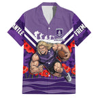 Personalised Fremantle Dockers ANZAC Family Matching Summer Maxi Dress and Hawaiian Shirt Military Remembrance Australian Football Mascot Camouflage