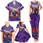 Personalised Fremantle Dockers ANZAC Family Matching Tank Maxi Dress and Hawaiian Shirt Military Remembrance Australian Football Mascot Camouflage