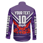 Personalised Fremantle Dockers ANZAC Family Matching Tank Maxi Dress and Hawaiian Shirt Military Remembrance Australian Football Mascot Camouflage