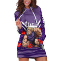 Personalised Fremantle Dockers ANZAC Hoodie Dress Military Remembrance Australian Football Mascot Camouflage