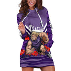 Personalised Fremantle Dockers ANZAC Hoodie Dress Military Remembrance Australian Football Mascot Camouflage