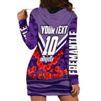 Personalised Fremantle Dockers ANZAC Hoodie Dress Military Remembrance Australian Football Mascot Camouflage