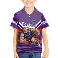 Personalised Fremantle Dockers ANZAC Kid Hawaiian Shirt Military Remembrance Australian Football Mascot Camouflage