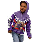 Personalised Fremantle Dockers ANZAC Kid Hoodie Military Remembrance Australian Football Mascot Camouflage