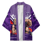 Personalised Fremantle Dockers ANZAC Kimono Military Remembrance Australian Football Mascot Camouflage