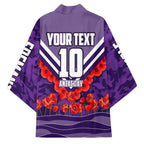 Personalised Fremantle Dockers ANZAC Kimono Military Remembrance Australian Football Mascot Camouflage