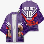 Personalised Fremantle Dockers ANZAC Kimono Military Remembrance Australian Football Mascot Camouflage