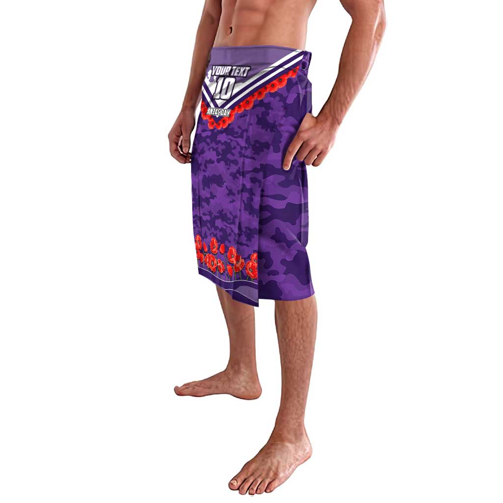 Personalised Fremantle Dockers ANZAC Lavalava Military Remembrance Australian Football Mascot Camouflage