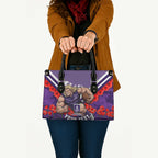 Personalised Fremantle Dockers ANZAC Leather Bag Military Remembrance Australian Football Mascot Camouflage