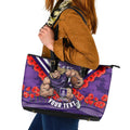 Personalised Fremantle Dockers ANZAC Leather Tote Bag Military Remembrance Australian Football Mascot Camouflage