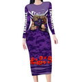Personalised Fremantle Dockers ANZAC Long Sleeve Bodycon Dress Military Remembrance Australian Football Mascot Camouflage