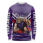 Personalised Fremantle Dockers ANZAC Long Sleeve Shirt Military Remembrance Australian Football Mascot Camouflage