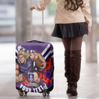 Personalised Fremantle Dockers ANZAC Luggage Cover Military Remembrance Australian Football Mascot Camouflage