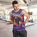 Personalised Fremantle Dockers ANZAC Men Tank Top Military Remembrance Australian Football Mascot Camouflage
