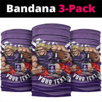 Personalised Fremantle Dockers ANZAC Neck Gaiter Military Remembrance Australian Football Mascot Camouflage